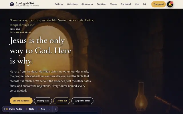 ApologeticTok home page
