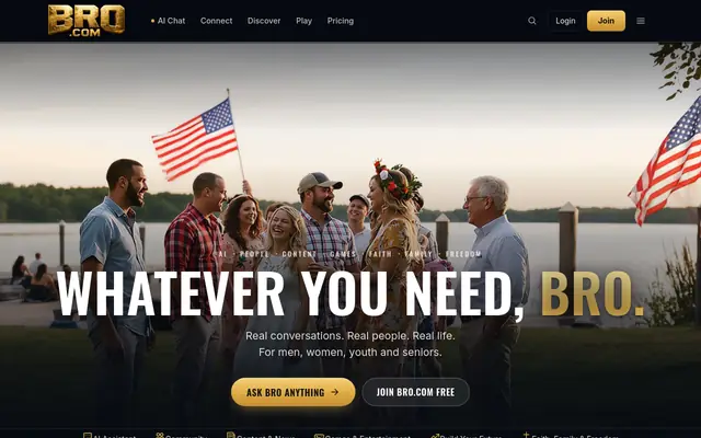 Bro.com home page
