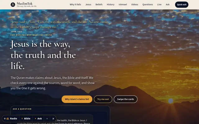 MuslimTok home page