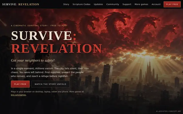 Survive: Revelation home page