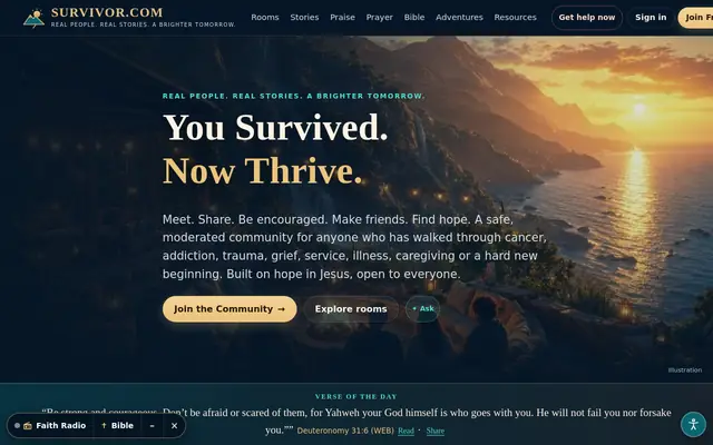 Survivor.com home page