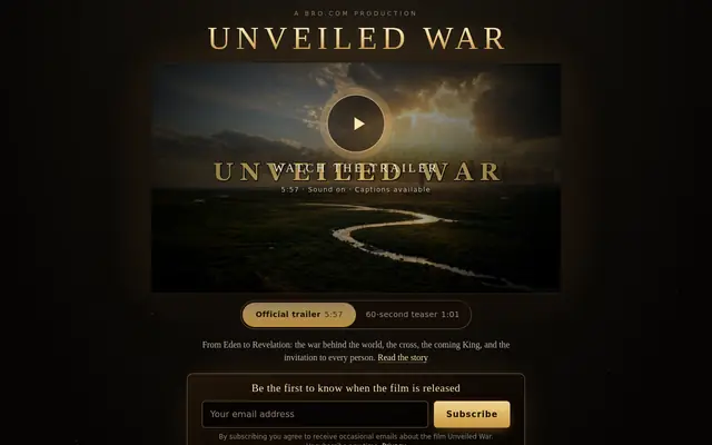 Unveiled War home page